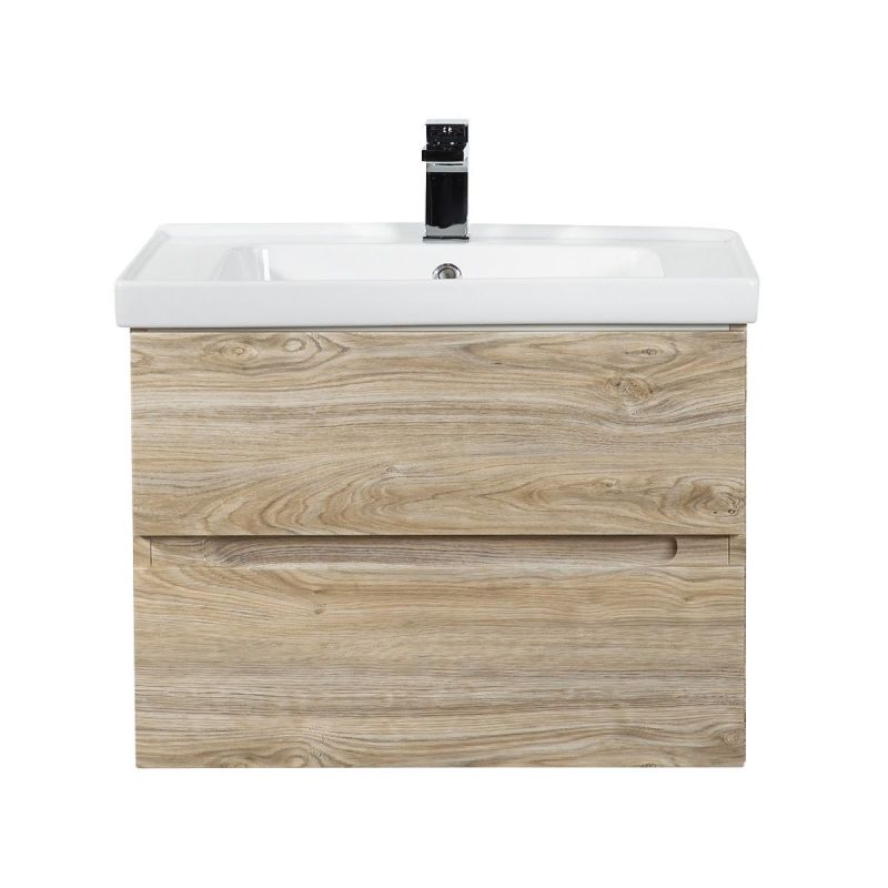 Тумба под раковину Art&Max Techno 70 см подвесная, дуб мелфорд, AM-Techno-700-2C-SO-LW823