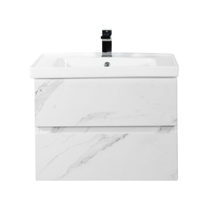 Тумба под раковину Art&Max Techno 70 см подвесная, монти мрамор, AM-Techno-700-2C-SO-MR960
