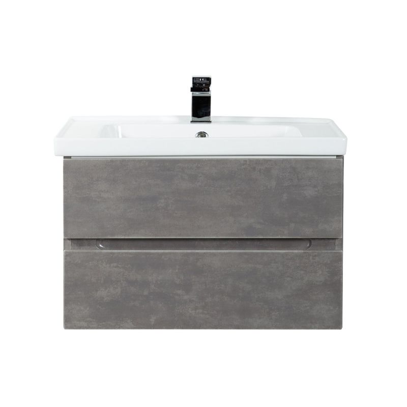 Тумба под раковину Art&Max Techno 90 см подвесная, айс какао, AM-Techno-900-2C-SO-FC305