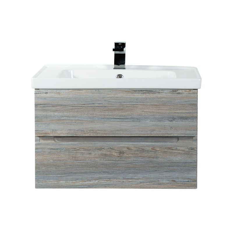 Тумба под раковину Art&Max Techno 90 см подвесная, сосна, AM-Techno-900-2C-SO-LW635