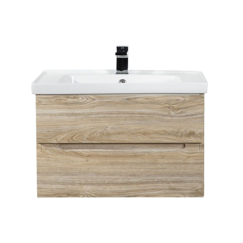 Тумба под раковину Art&Max Techno 90 см подвесная, дуб мелфорд, AM-Techno-900-2C-SO-LW823