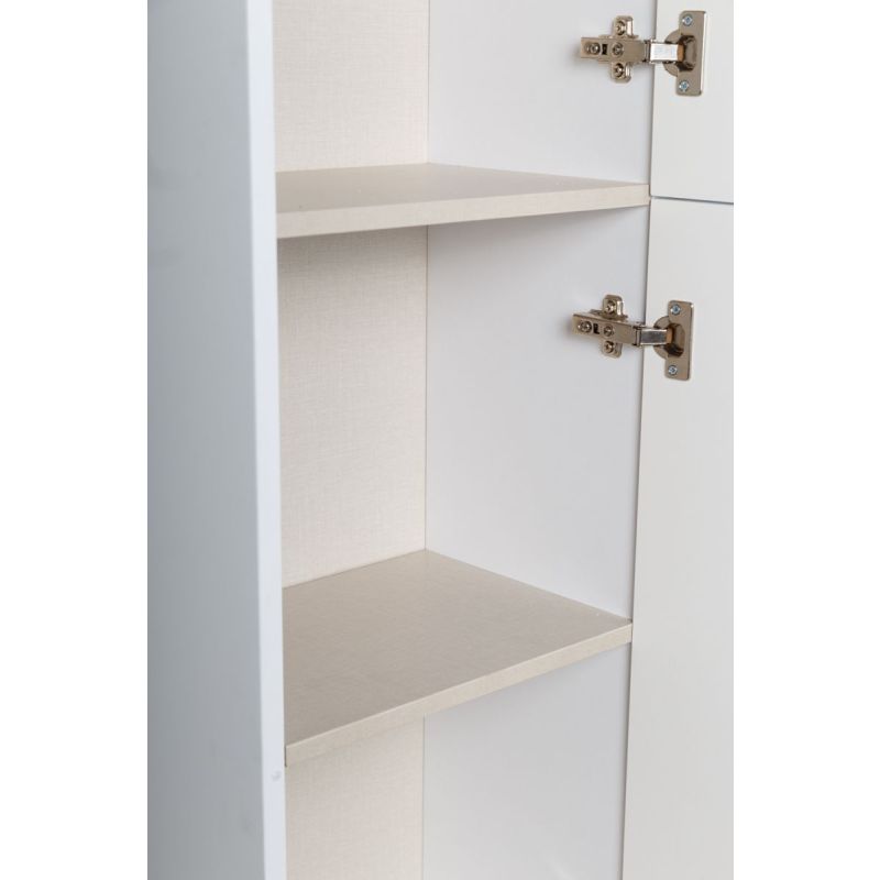 Шкаф пенал Art&Max AM-Platino-1500-2A-SO-BL подвесной Белый глянец