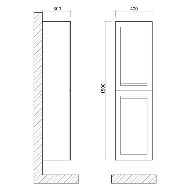Шкаф подвесной Art&Max PLATINO 150см Капучино матовый
