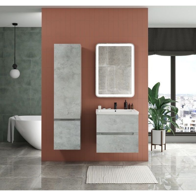 Шкаф подвесной Art&Max TECHNO 160 см Бетон лофт натуральный,левый