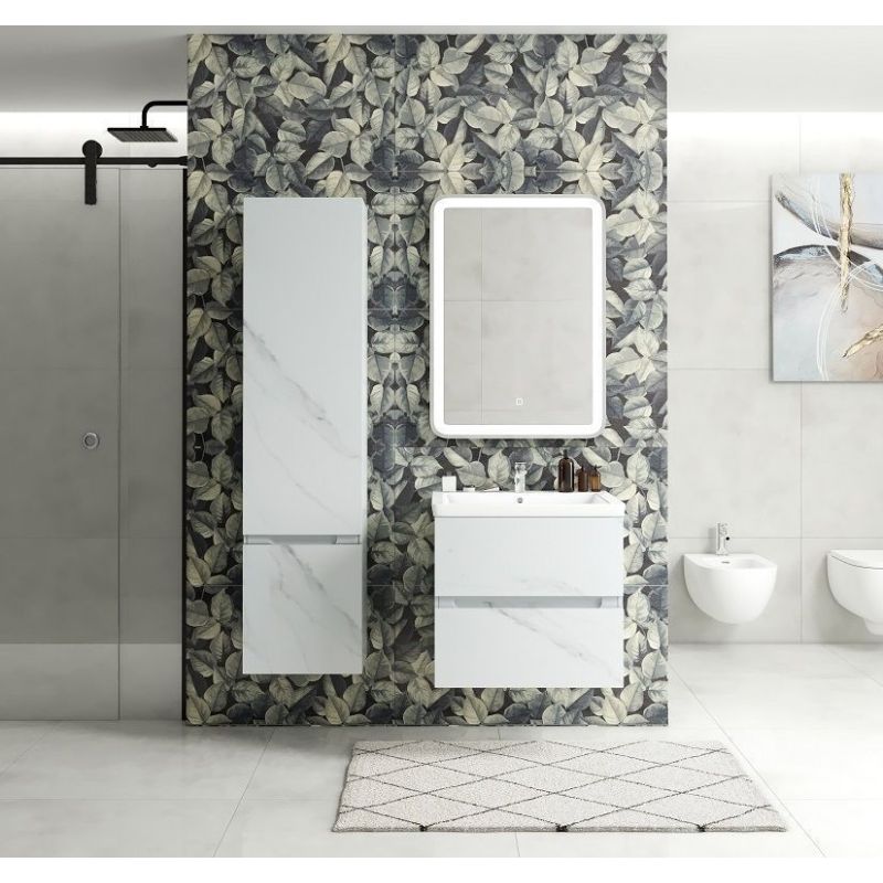 Шкаф подвесной Art&Max TECHNO 160 см Монти мрамор левый