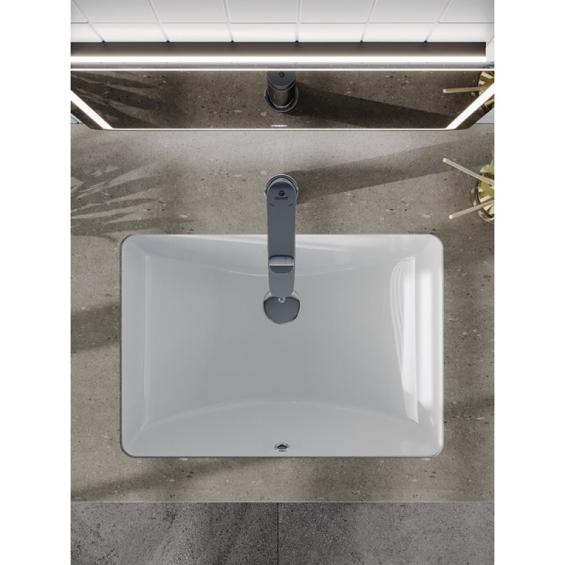 Раковина Agger ASB01530, 52 см, фарфор, белый