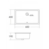 Раковина Agger ASB01600, 60 см, фарфор, белая