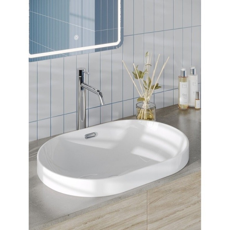 Раковина Agger ASB02600, 60 см, фарфор, белая