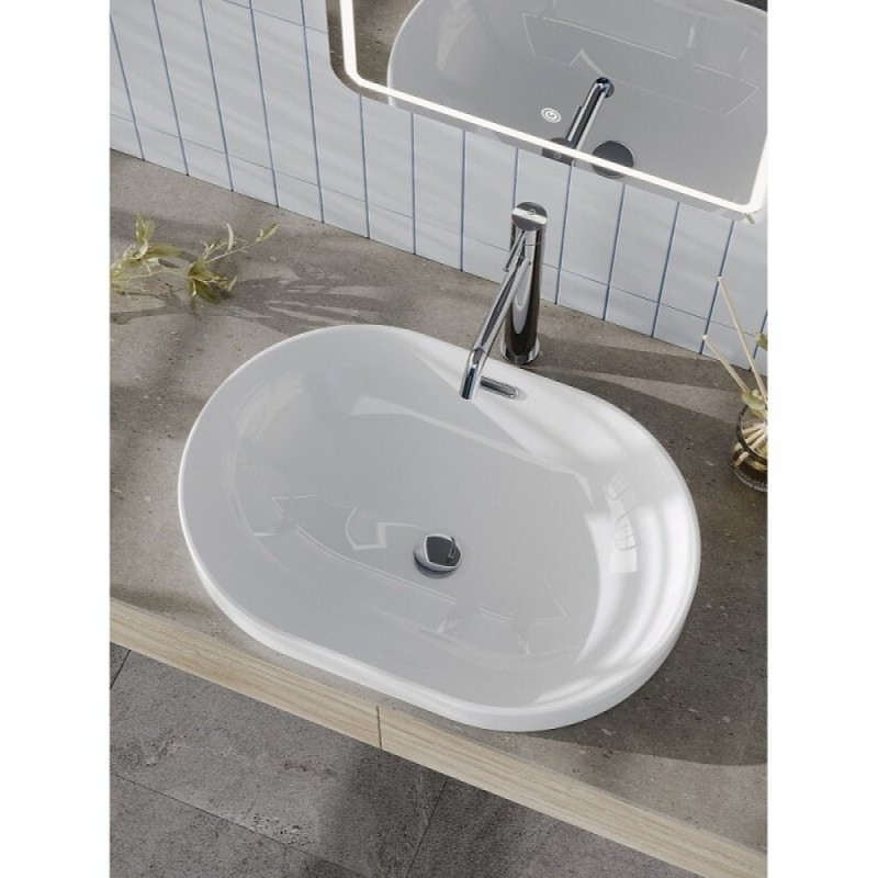 Раковина Agger ASB02600, 60 см, фарфор, белая