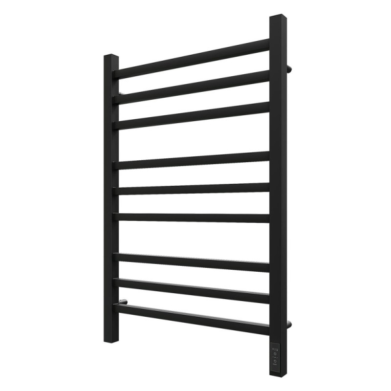 Полотенцесушитель электрический Apextermo Atlas AT00185BM, ширина 50 см, высота 80 см, диммер справа, цвет черный матовый