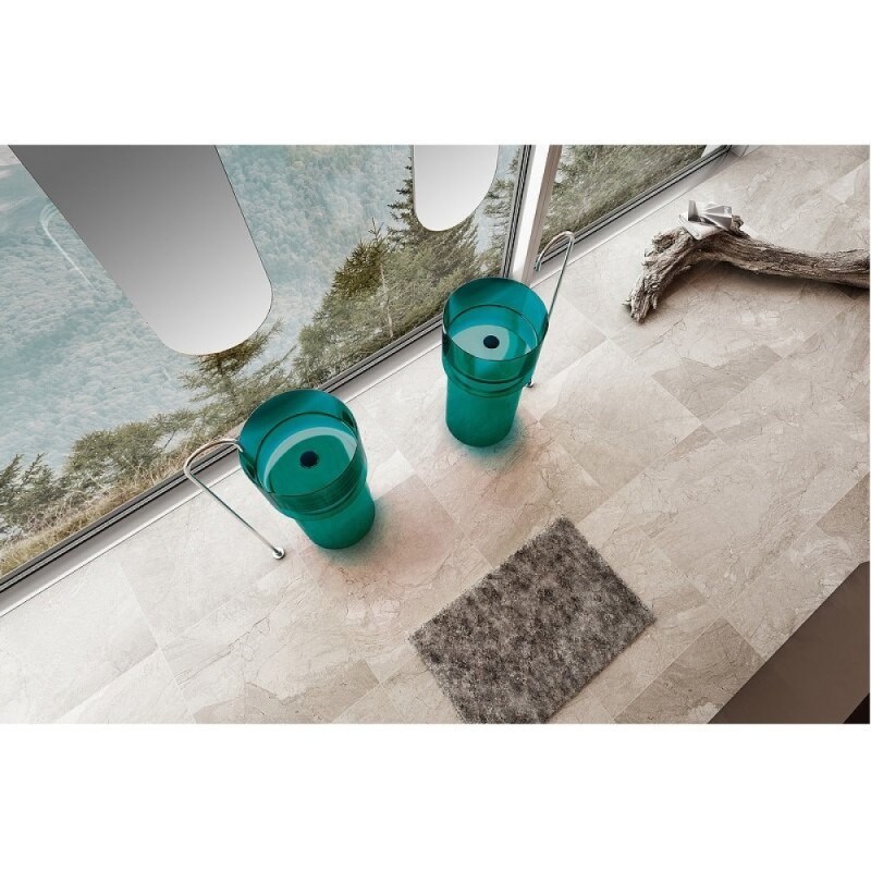Раковина Abber Kristall AT2701Aquamarin, 45 х 45 см, цвет бирюзовый