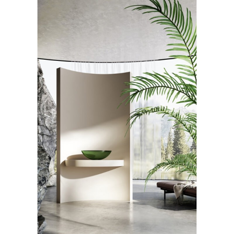 Раковина Abber Kristall AT2802Emerald, 50 см, полиэфирная смола, цвет зеленый