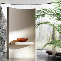 Раковина Abber Kristall AT2802Opal, 50 х 35 см, накладная, прозрачная, коричневая