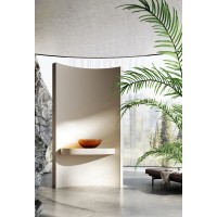 Раковина Abber Kristall AT2806Opal, 43 х 43 см, накладная, прозрачная, коричневая