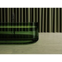 Прозрачная ванна Abber Kristall AT9708Emerald, 170 х 75 см, цвет зеленый
