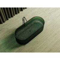 Прозрачная ванна Abber Kristall AT9708Emerald, 170 х 75 см, цвет зеленый