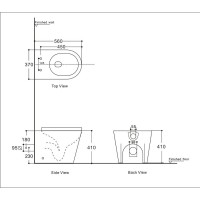 Приставной безободковый унитаз Aquanet Atago 2.0 F LX-1906 (243548), крышка микролифт Slimseat, цвет белый