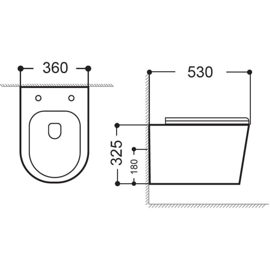Подвесной безободковый унитаз Aquanet Atago 2.0 W MB LX-1905C (279090), крышка микролифт, цвет черный матовый