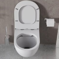 Инсталляция Agger ATI03100+APB200, с подвесным безободковым унитазом, сиденье микролифт, клавиша смыва хром глянцевая