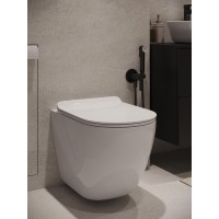 Инсталляция Agger ATI09150L+APB188, с подвесным безободковым унитазом, сиденье микролифт, Tornado, клавиша белая