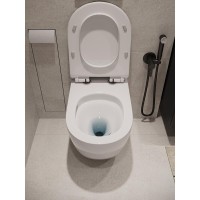 Инсталляция Agger ATI09150L+APB188, с подвесным безободковым унитазом, сиденье микролифт, Tornado, клавиша белая