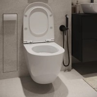 Инсталляция Agger ATI12150+APB188, с подвесным безободковым унитазом, сиденье микролифт, Tornado, клавиша белая