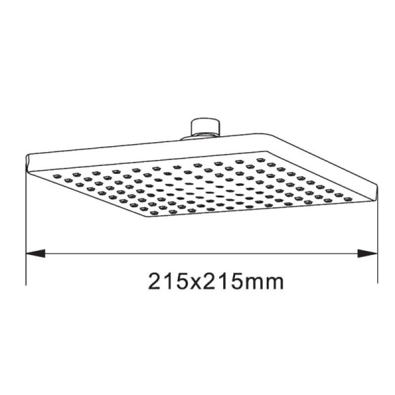 Верхний душ Agger Fresh ATS04, 21.5x21.5 см, квадратный, хром