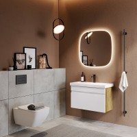 Зеркало Aqwella Aura A AUR0210AH, 100 см, LED подсветка, подогрев