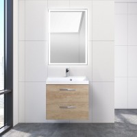 Тумба под раковину BelBagno Aurora 60 см, подвесная, цвет Rovere Nebrasca Nature, Aurora-600-2C-SO-RNN