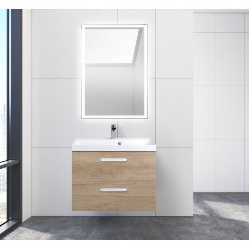 Тумба под раковину BelBagno Aurora AURORA-700-2C-SO-RNN 70 см, подвесная, цвет дуб натуральный (rovere nebrasca nature)
