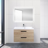 Тумба под раковину BelBagno Aurora 80 см, подвесная, цвет Rovere Nebrasca Nature, Aurora-800-2C-SO-RNN