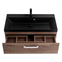 Тумба под раковину BelBagno Aurora 80 см, подвесная, цвет Rovere Tabacco, Aurora-800-2C-SO-RT