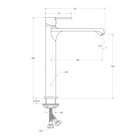 Смеситель для раковины BelBagno AURORA-LMC-CRM-W0, цвет хром