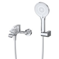 Комплект смесителей BelBagno AURORA-VASM/LVM-CRM, для ванны и душа, для раковины, хром