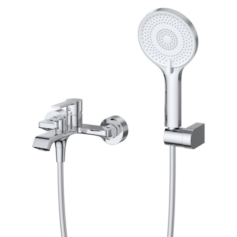 Комплект смесителей BelBagno AURORA-VASM/LVM-CRM, для ванны и душа, для раковины, хром