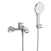 Комплект смесителей BelBagno AURORA-VASM/LVM-CRM, для ванны и душа, для раковины, хром