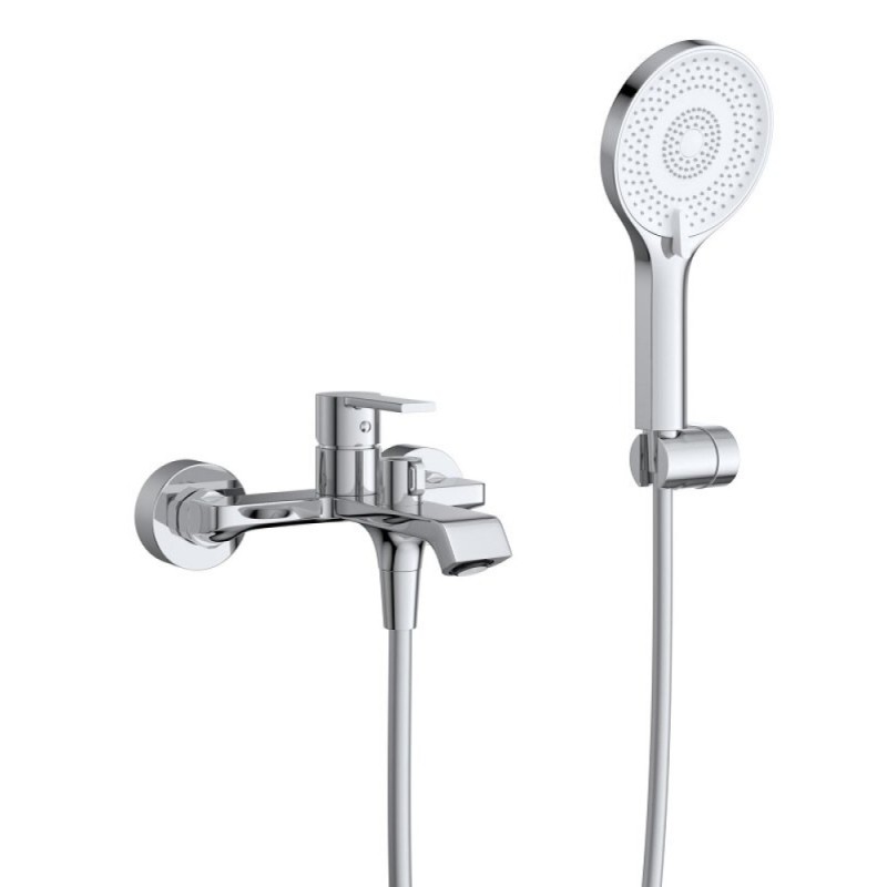 Комплект смесителей BelBagno AURORA-VASM/LVM-CRM, для ванны и душа, для раковины, хром