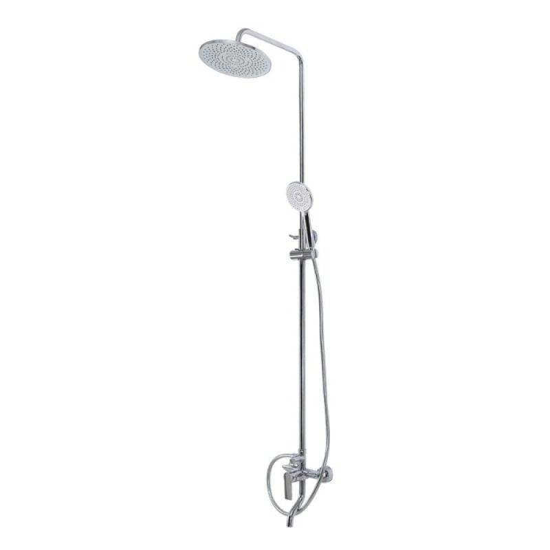 Душевая система BelBagno AURORA-VSCM-CRM, с изливом, цвет хром