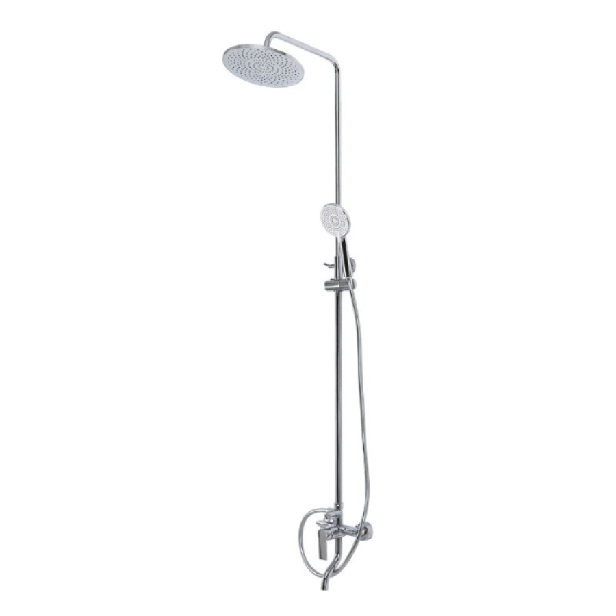 Душевая система BelBagno AURORA-VSCM-CRM, с изливом, цвет хром