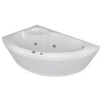 Ванна акриловая Aquatek Аякс 2 AYK170-0000005, 170 x 110 см, с каркасом, левая, белая