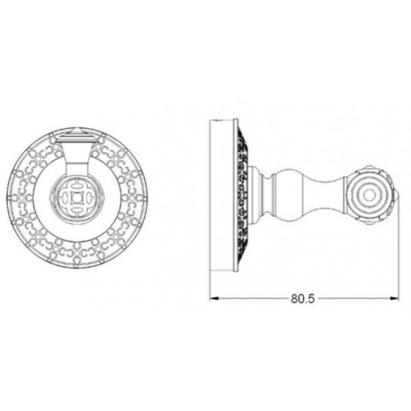 Крючок Zorg Antic AZR 01 BR, цвет бронза