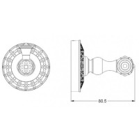 Крючок Zorg Antic AZR 01 SL, цвет серебро