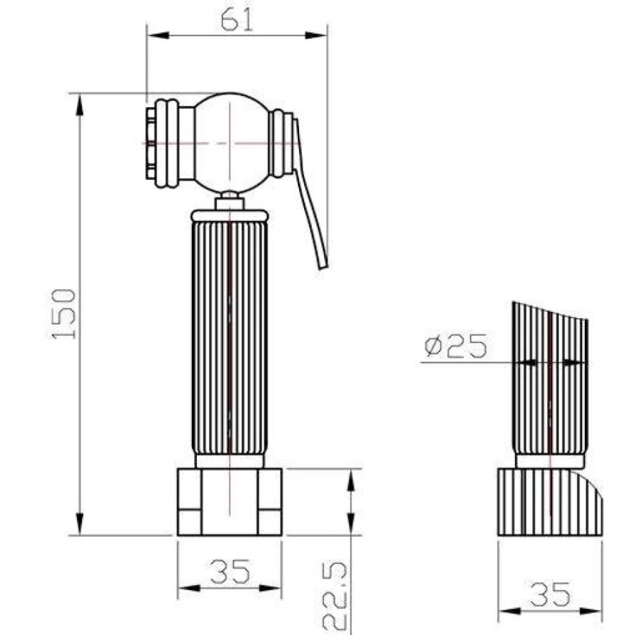 Гигиенический душ Zorg Antic AZR 3 LB SL, античное серебро
