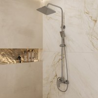 BOND B01-8400 Душевая система с тропическим душем и смесителем без излива
