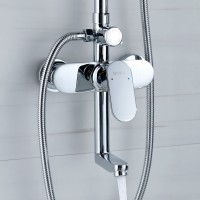BOND B01-9100 Душевая система с тропическим душем и смесителем с изливом