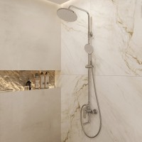BOND B01-9100 Душевая система с тропическим душем и смесителем с изливом