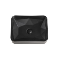 Раковина накладная Orange, без перелива, черный матовый, B02-460MB