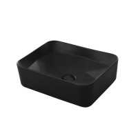 Раковина накладная Orange, без перелива, черный матовый, B02-460MB
