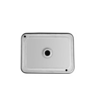 Раковина накладная Orange, без перелива, черный матовый, B02-460MB