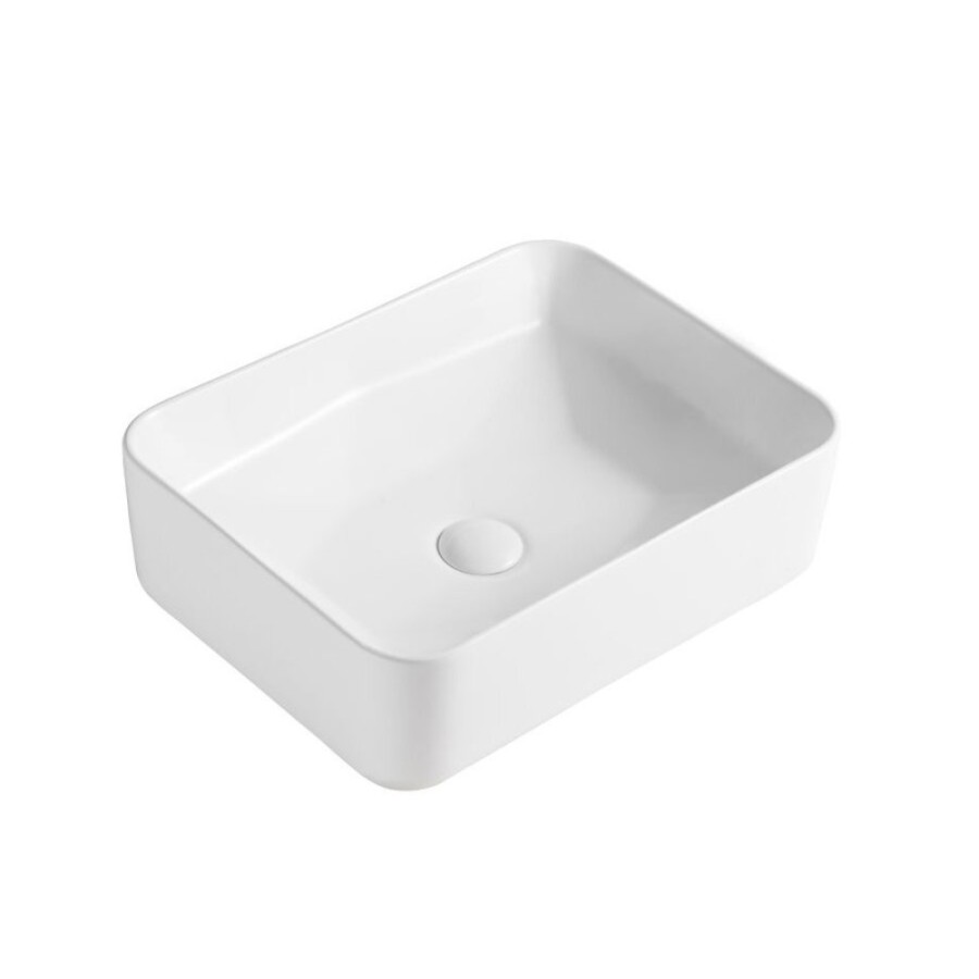Раковина накладная Orange, без перелива, белый, B02-460W